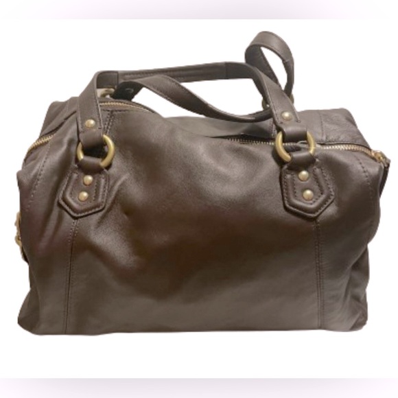 Coach Chocolate Brown Leather Satchel Handbag RN#F25151 - Picture 5 of 15